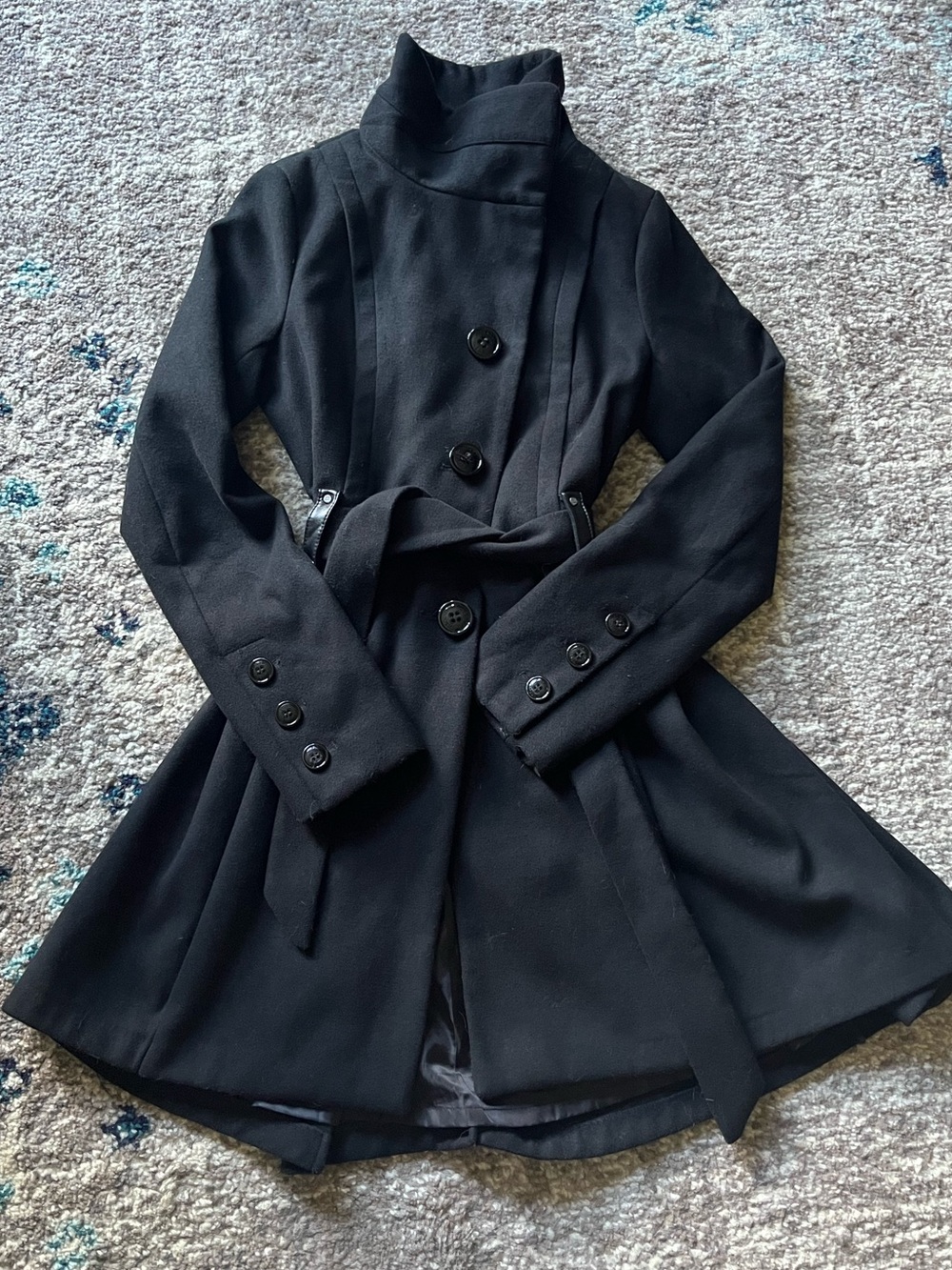 Black Steve Madden Pea Coat S